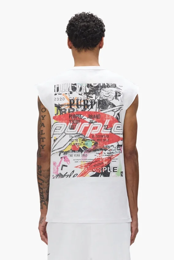 Tanktop med klistermärken