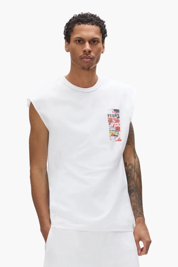 Tanktop med klistermärken