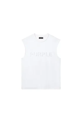 Tanktop med ordmärke och pärlor