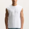 Tanktop med ordmärke och pärlor