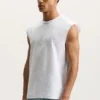Tanktop med ordmärke och pärlor