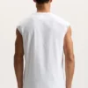 Tanktop med ordmärke och pärlor