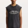 Tanktop med paljetttext