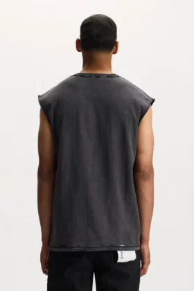 Tanktop med paljetttext