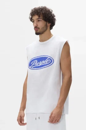 Tanktop med paljetttext