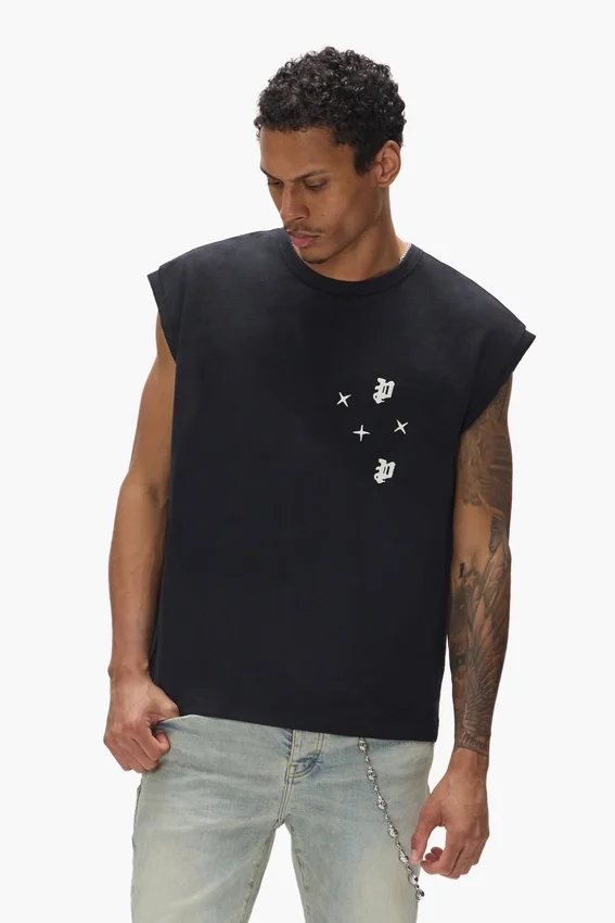 Tanktop med stjärnmonogram